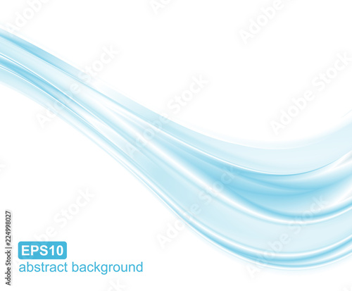 Abstract blue waves background. Vector design for banners, presentations, flyers, invitations. 