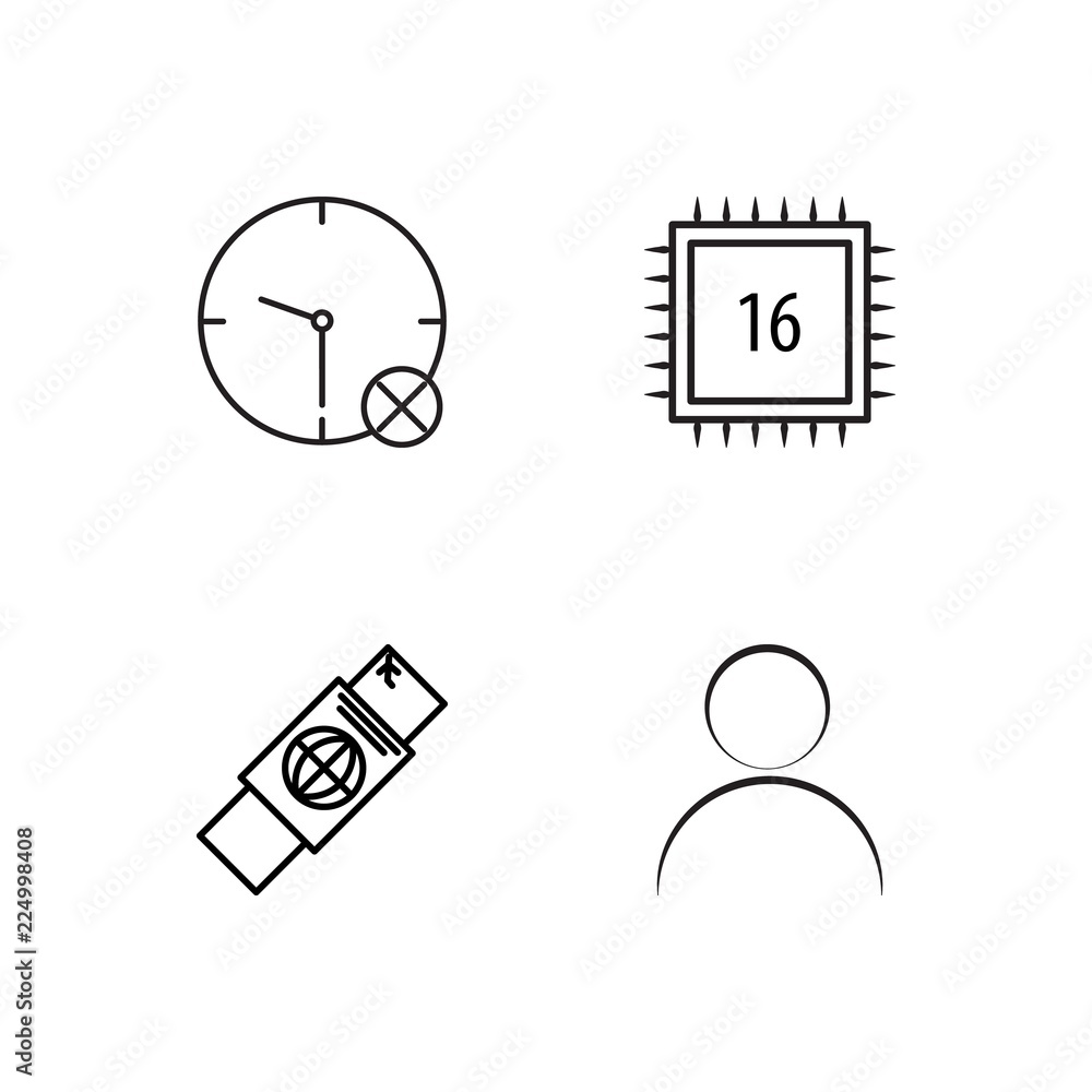 business simple outlined icons set business simple outlined icons set