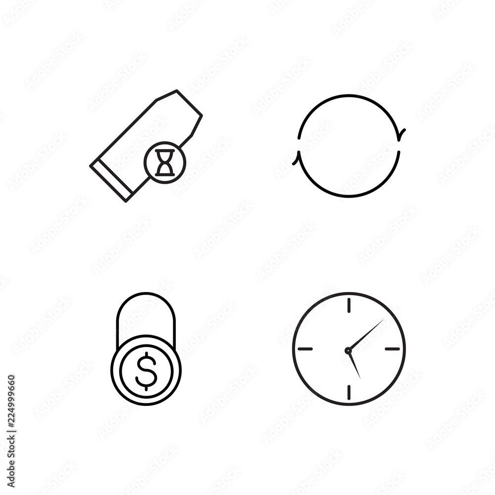 business simple outlined icons set business simple outlined icons set