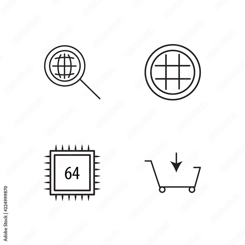 business simple outlined icons set business simple outlined icons set