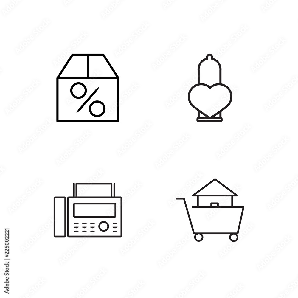business simple outlined icons set business simple outlined icons set