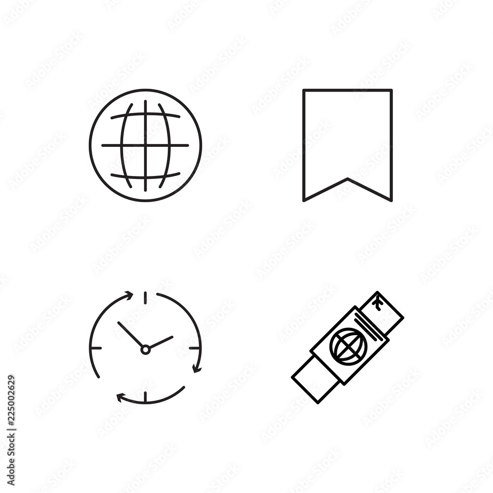 business simple outlined icons set business simple outlined icons set
