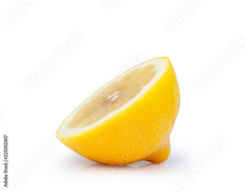 Fresh lemon fruit isolated on white background