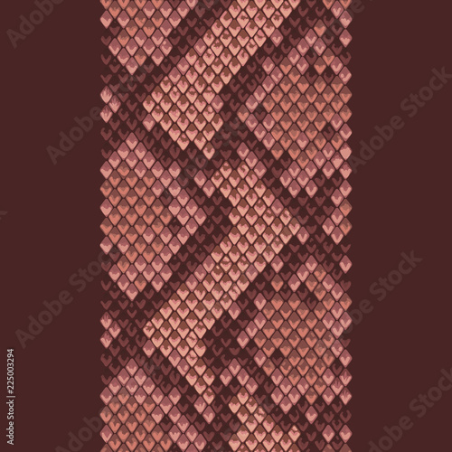 Snake Skin Stripe Animal Pink Seamless Pattern