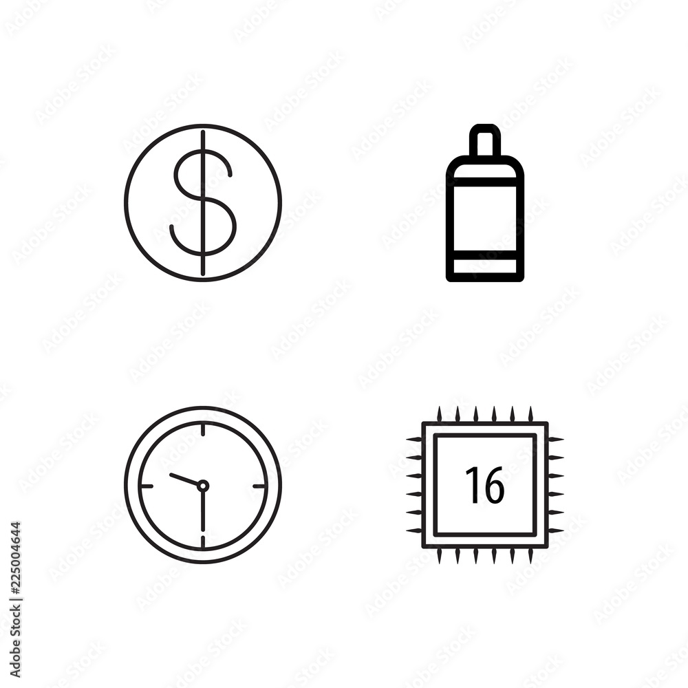 business simple outlined icons set business simple outlined icons set