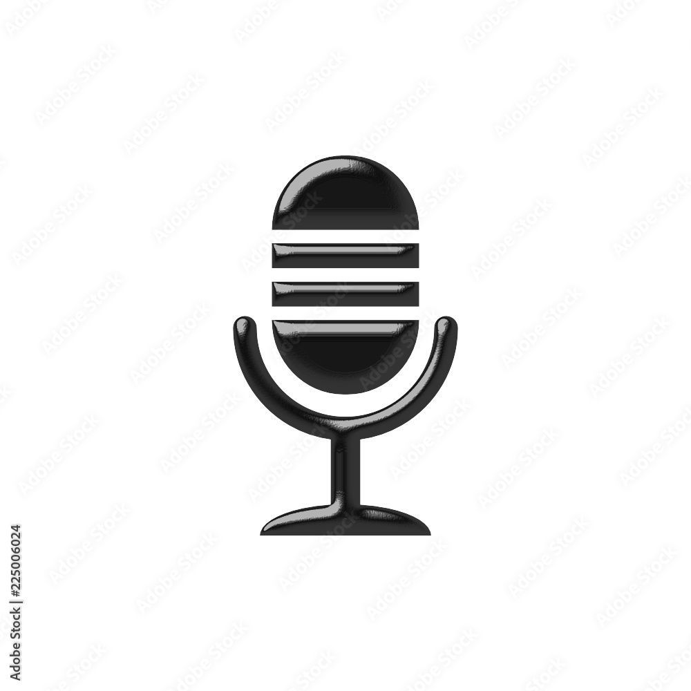 mikrofon ikona Stock Vector | Adobe Stock