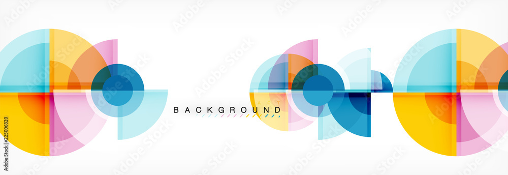 Vector fantastic circle modern geometric background template Vector fantastic circle modern geometric background template