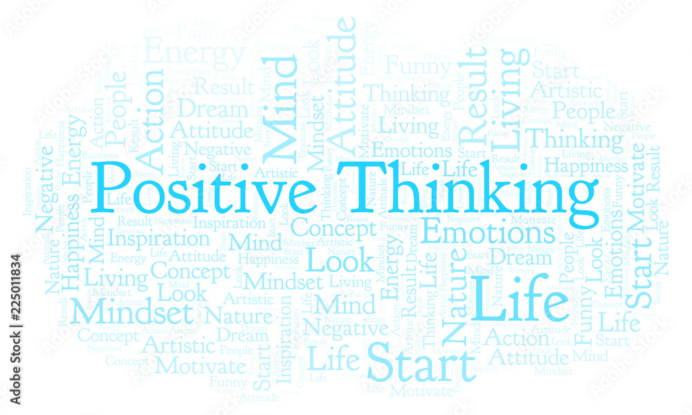 Positive Thinking word cloud, made with text only. Positive Thinking word cloud, made with text only.