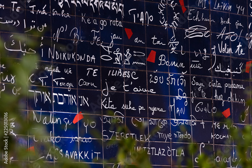 Fotografía Love wall in Paris Montmartre