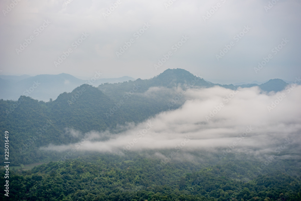 foggy and cloud on high mountains in Thailand foggy and cloud on high mountains in Thailand