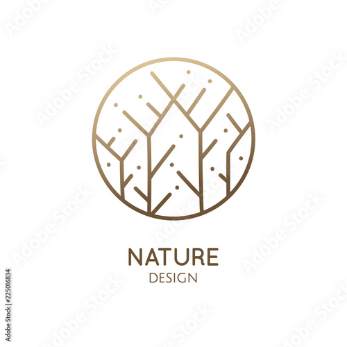 Garden round emblem