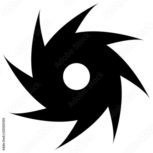 Whirlwind sign. Tornado. Hurricane. Hurricane - storm. White background. Vector illustration