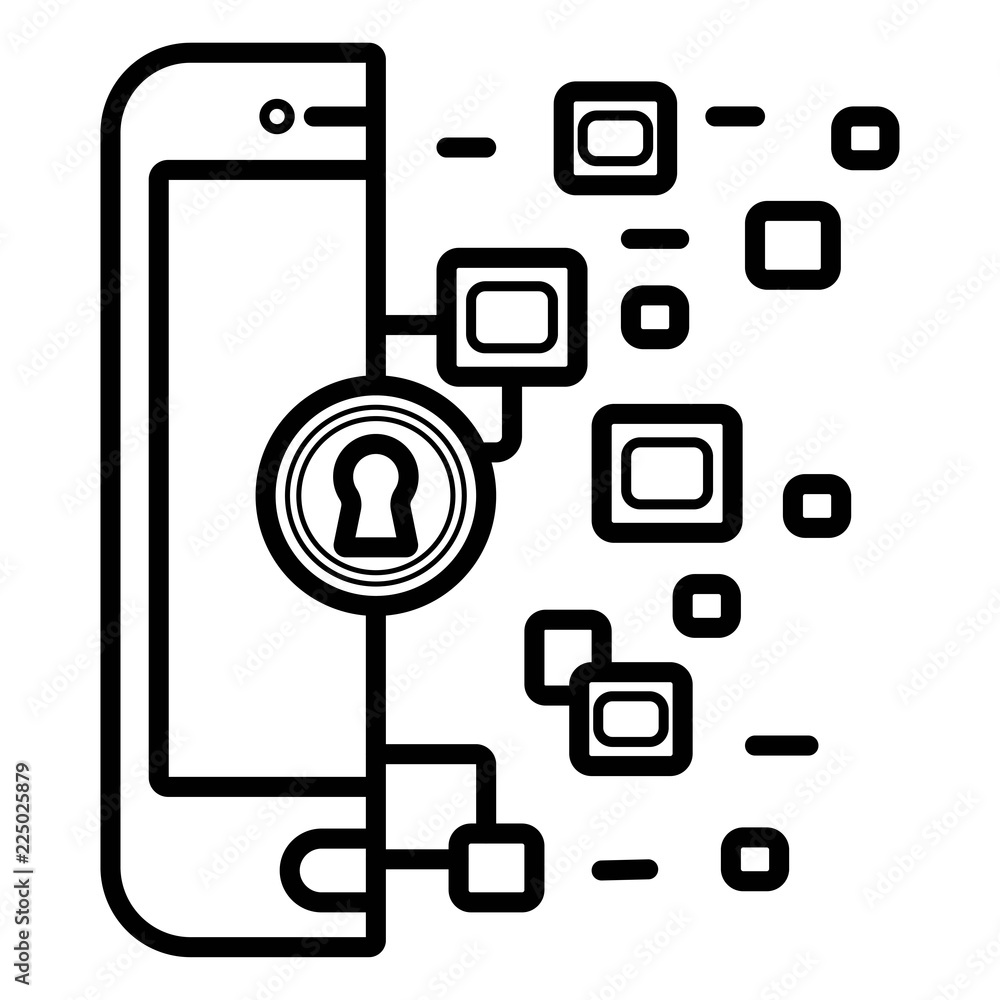 mobile security icon mobile security icon