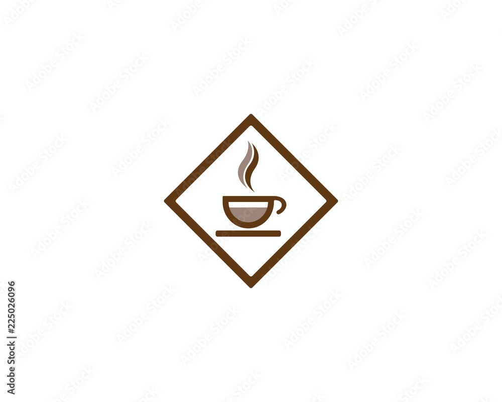 Fototapeta premium Coffee cup Logo Template vector icon design