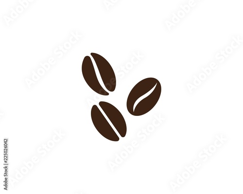 vector coffee beans icon 