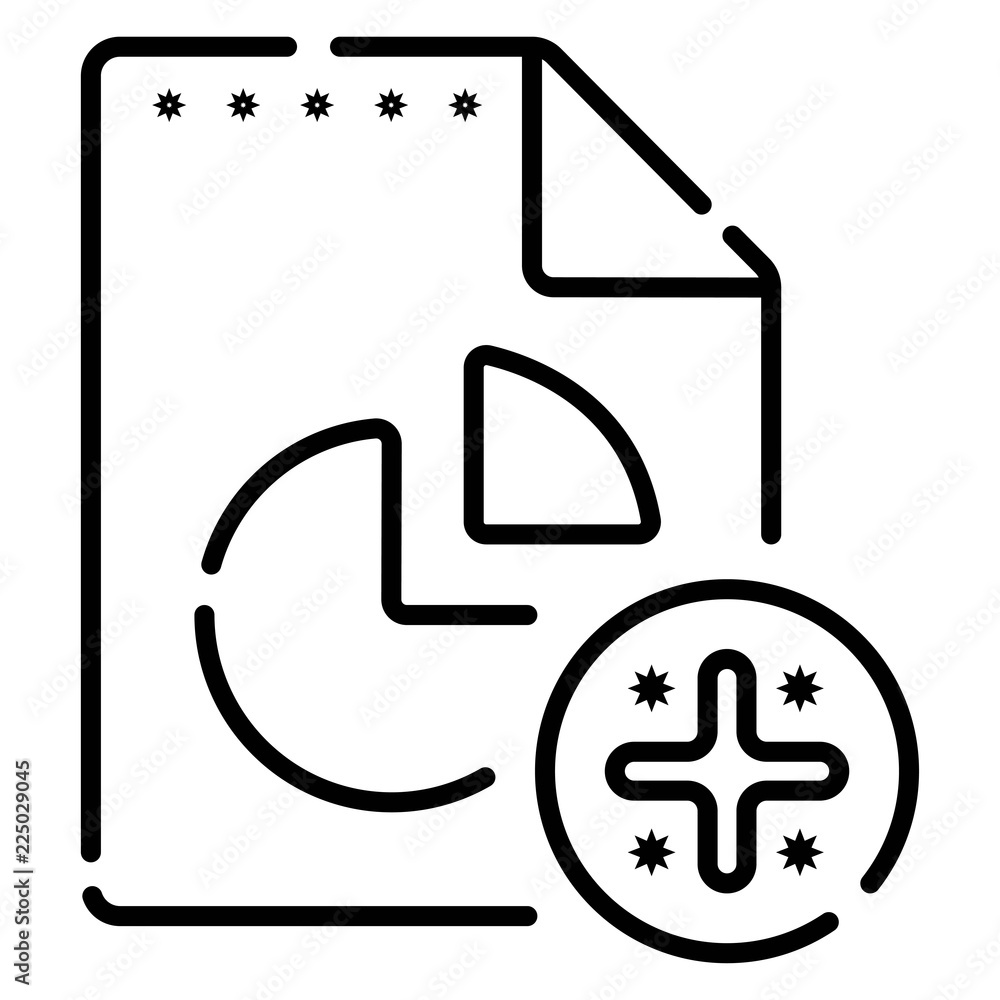 The business report icon. Audit and analysis, document, plan The business report icon. Audit and analysis, document, plan