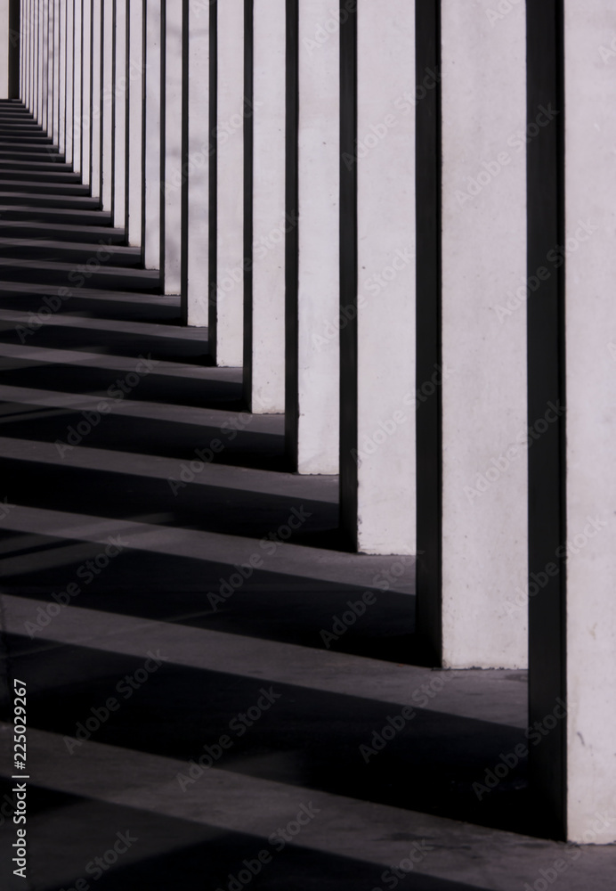 Fototapeta premium Diagonal light and shadow composition, Zurich, Switzerland
