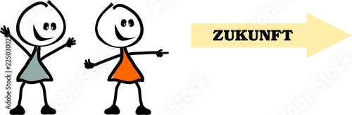 Witzige Strichmännchen - zukunftsweisend