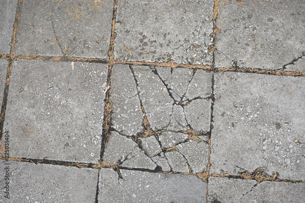 Obraz premium cracked street tile