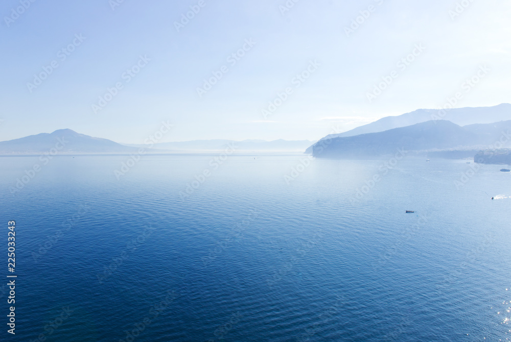 Panoramic sea view, Sorrento, Campania, Italy,