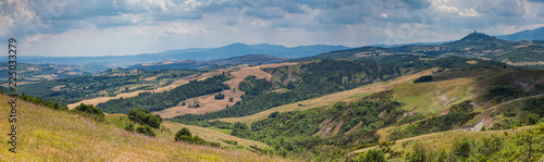 Panoramic view of a Tuscan hilltop town and landscape © Michael Evans