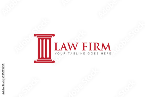 Law logo, icon, symbol design template
