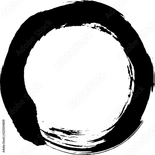 丸　円　黒　筆文字