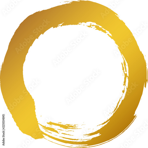 丸　円　金　筆文字