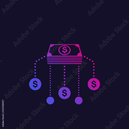 Financial assets diversification, interest return, income and investments