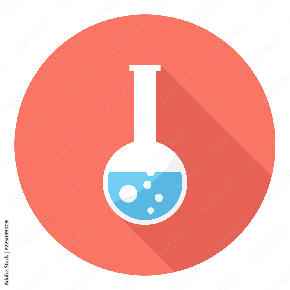 laboratory flask icon. Flat design style modern vector illustration. Isolated on stylish color background. Flat long shadow icon. Elements in flat design. laboratory flask icon. Flat design style modern vector illustration. Isolated on stylish color background. Flat long shadow icon. Elements in flat design.