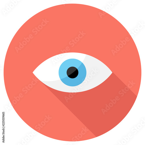 eye icon. Elements in flat design.