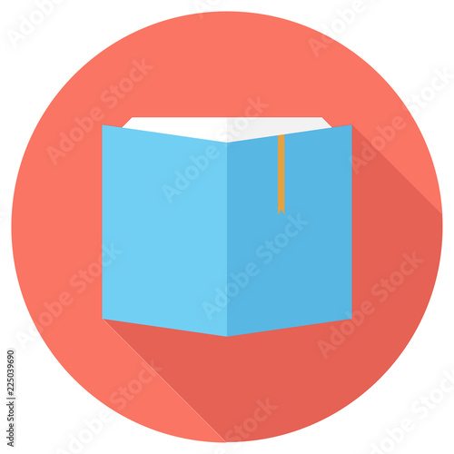 Book icon. Elements in flat design.