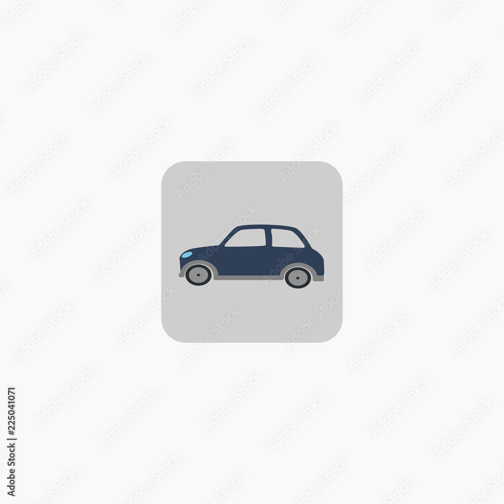 Car icon, vector car