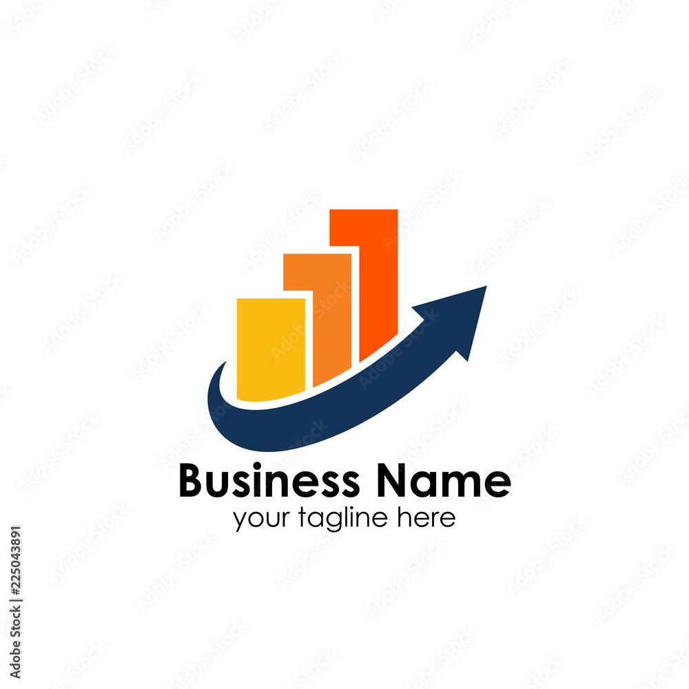 Finance logo template. accounting logo template. charts icon Finance logo template. accounting logo template. charts icon