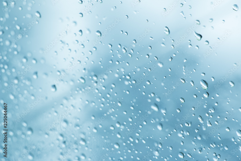 Water drops on the glass. Water drops on the glass.