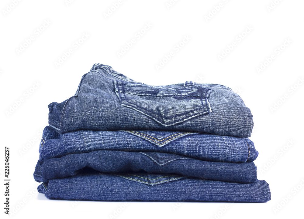jeans denim isolated on white background. jeans denim isolated on white background.