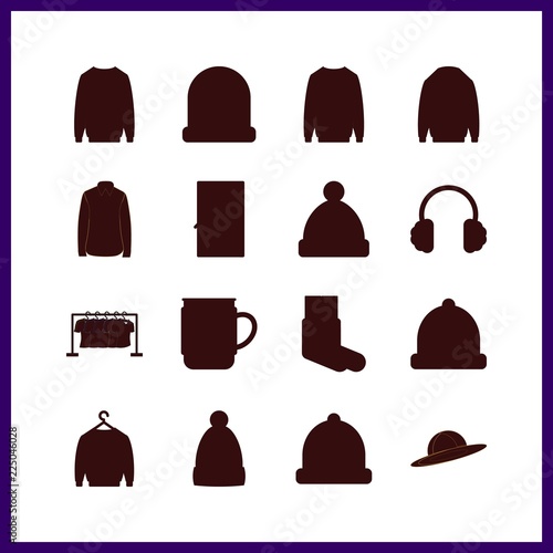 warm icon. hot drink and sleeping bag vector icons in warm set. Use this illustration for warm works.