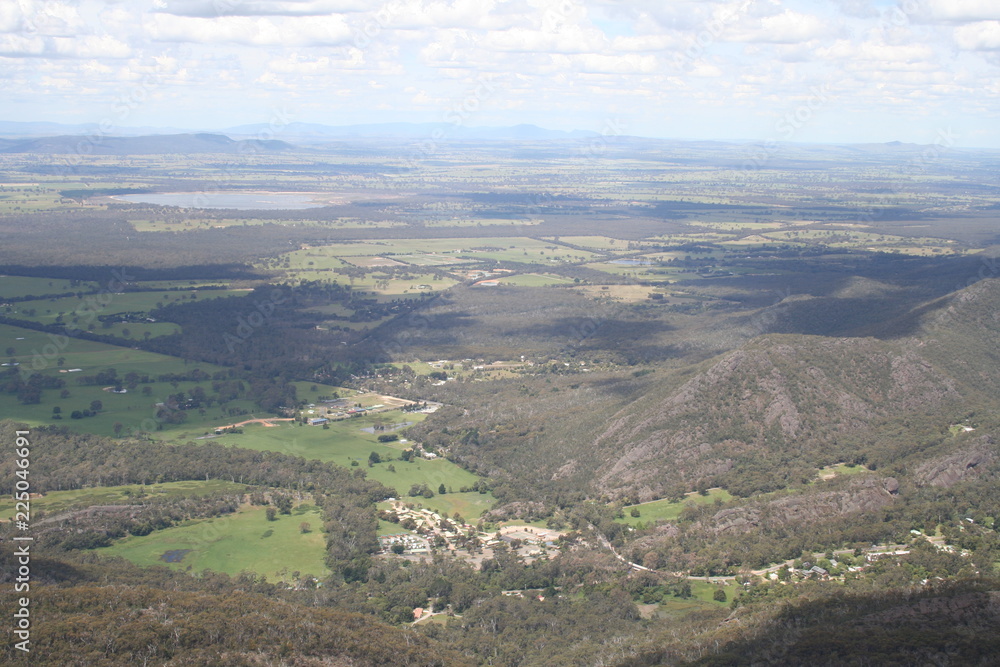 Baroka Lookout at the Wonderland Ranges, The Central Grampians, Wonderland Ranges, Victoria, Australia