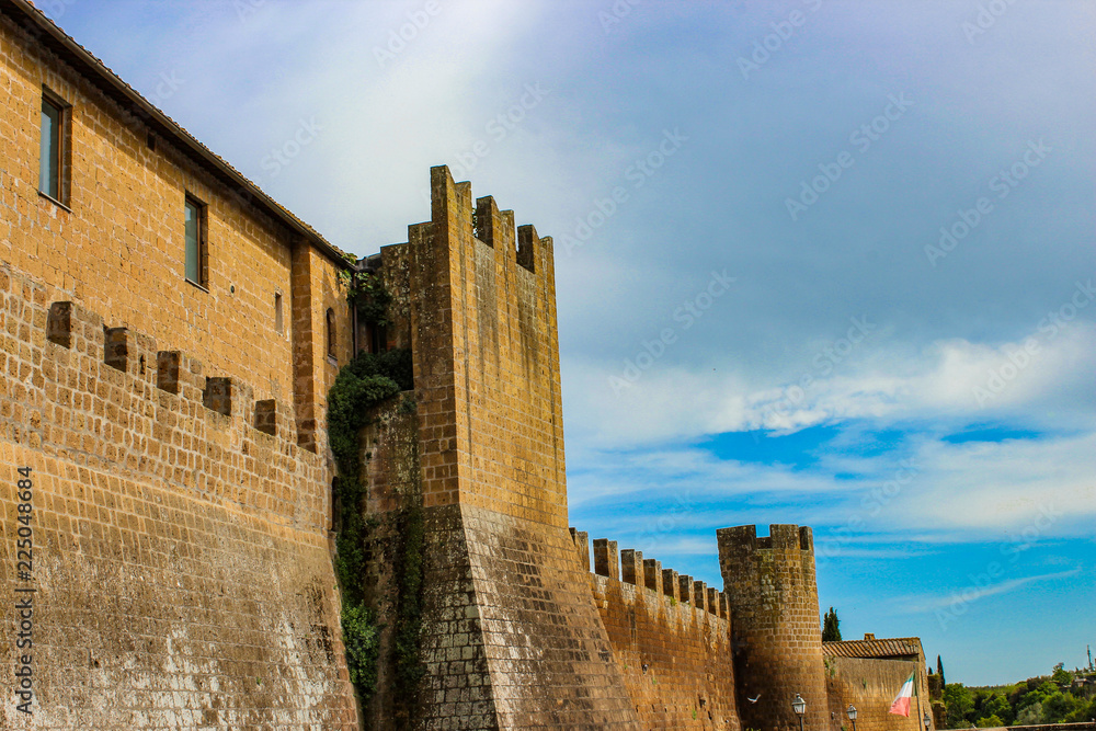 The castle of the Badia di Vulci in Viterbo