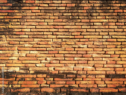 Background of 400 years old brick wall texture