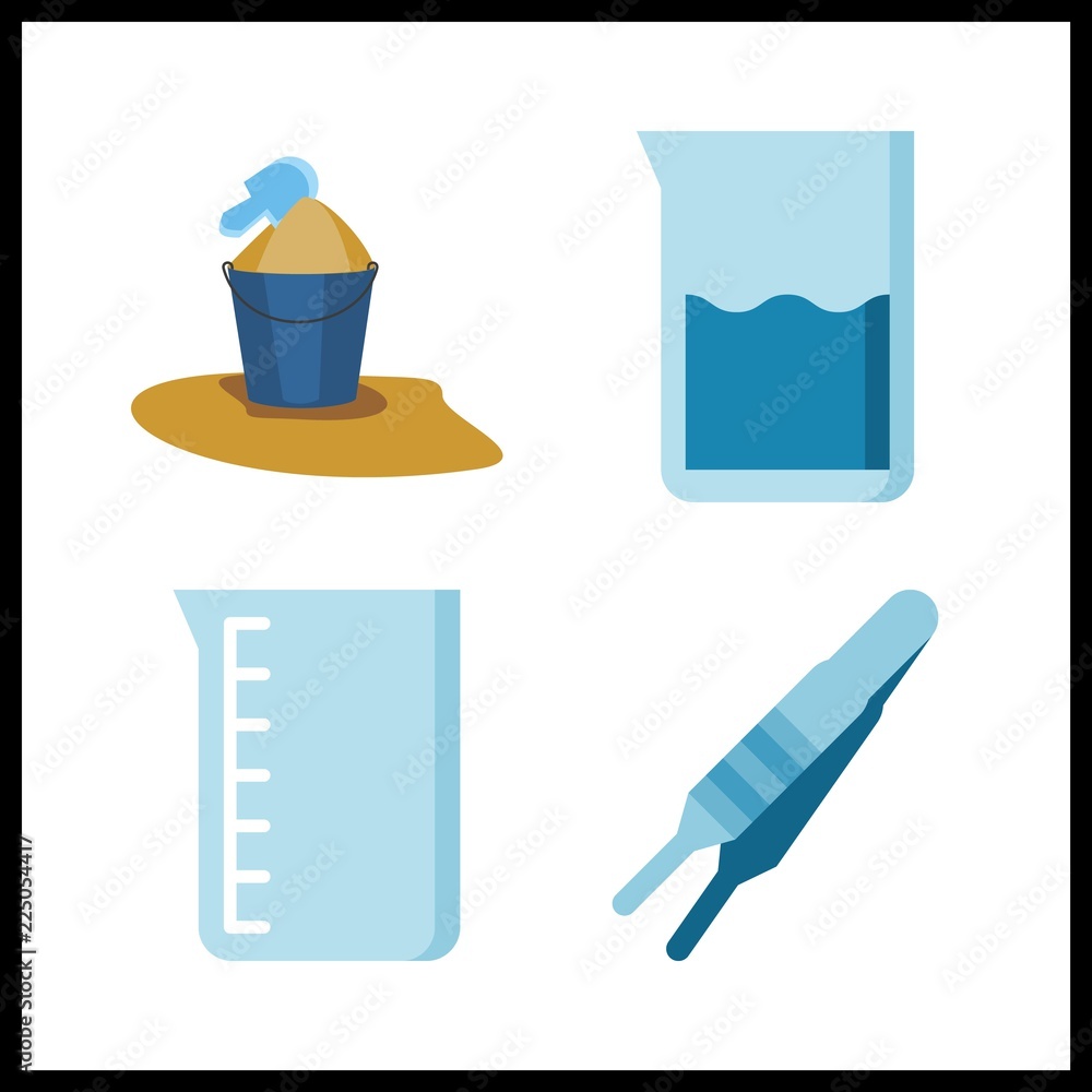 drop icon. beaker and bucket vector icons in drop set. Use this illustration for drop works. drop icon. beaker and bucket vector icons in drop set. Use this illustration for drop works.