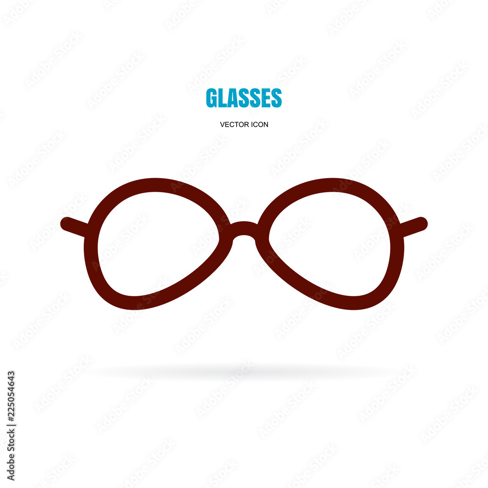 Fototapeta premium Eye glasses icon isolated on white background