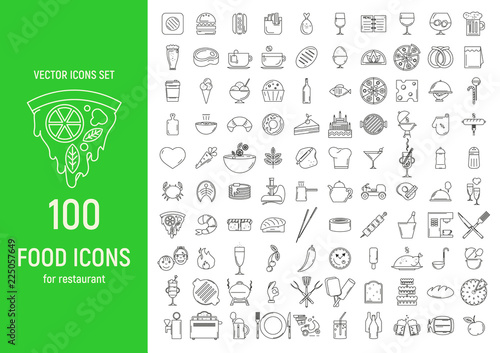  Food Icons Set