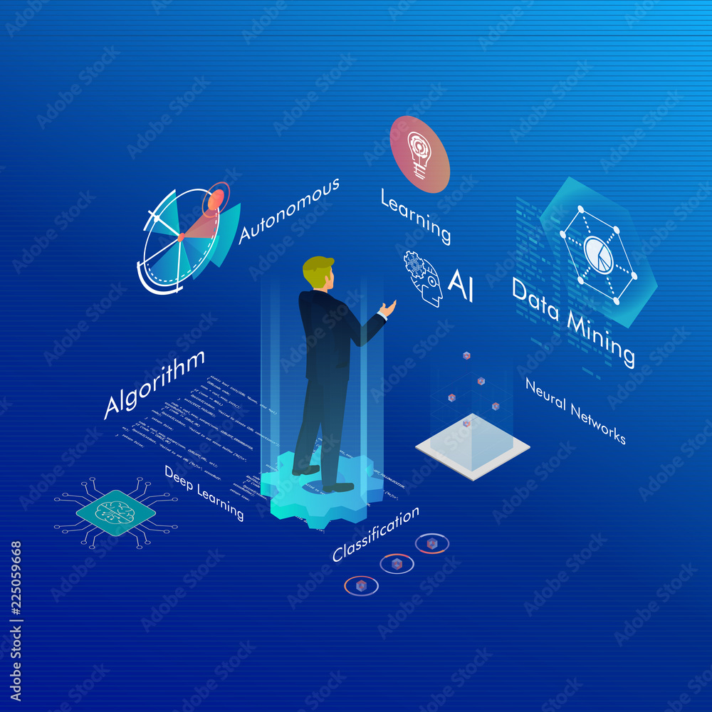 Machine learning, Ai, Data mining, algorithm, algorithm, neural network ...