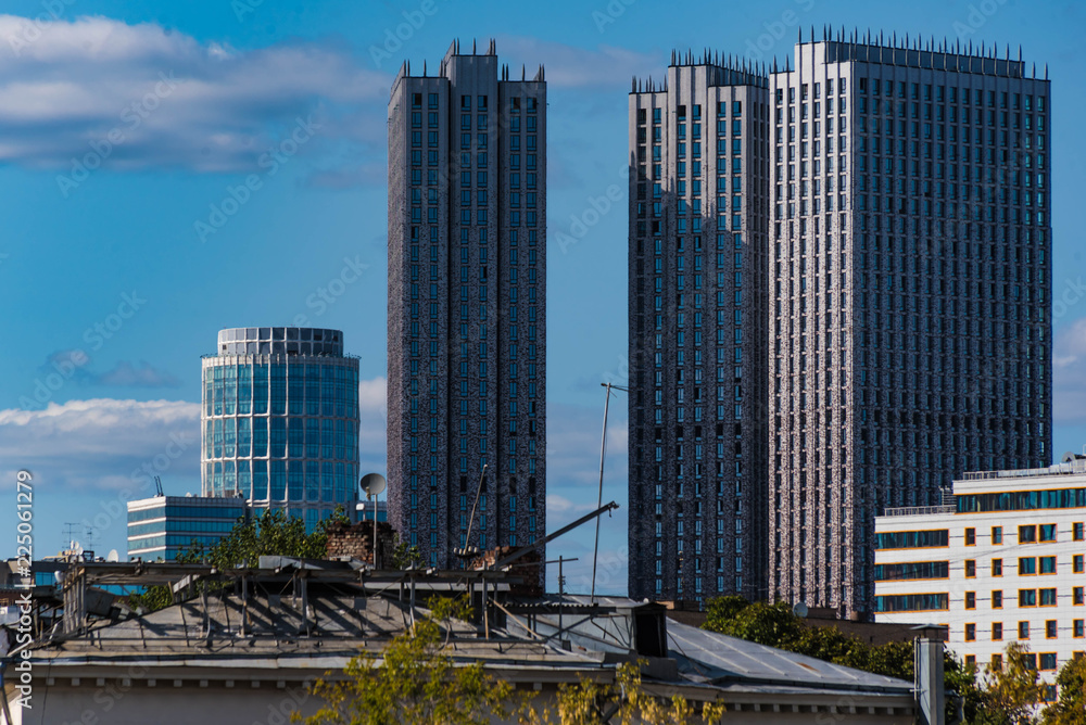 Fototapeta premium Hochhäuser in Moskau
