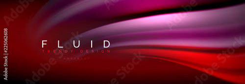 Fluid color wave line background. Trendy abstract layout template for business or technology presentation, internet poster or web brochure cover, wallpaper