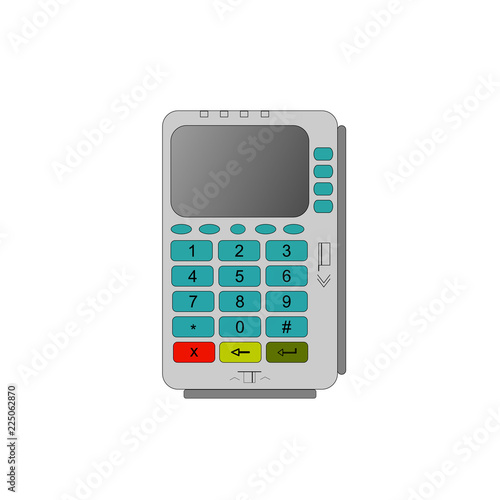 Bank terminal vector illust...
