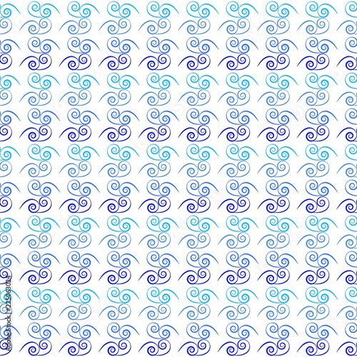 Wavy line seamless pattern. Fashion graphic background design. Modern stylish abstract texture. Colorful template for prints, textiles, wrapping, wallpaper, website etc. Vector illustration.