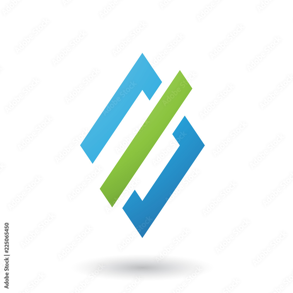 Blue Abstract Diamond and Rectangle Shape Vector Illustration Blue Abstract Diamond and Rectangle Shape Vector Illustration