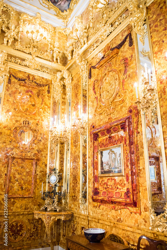 Bernsteinzimmer im Katharinenpalast in St. Petersburg